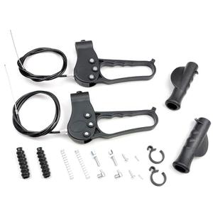 2Set Walker Rollator Replacement Brake,41 Inch Cable,Adjustable Wheel Lock,w/Hardware, Cable,Clip,Left and Right Hand Grip,Compatible with All Brands 3/4 Wheel Aluminum Steel Rollator,Universal Parts