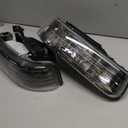 For Chevy Silverado/Tahoe/Suburban Crystal Headlights Black