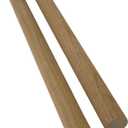 Cherry Wooden Dowel Rods - 3/4 x 12 Inch (Pack of 2) - Kiln-Dried Unfinished Natural Hardwood Dowels for Crafts and Woodworking