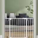Baby Gate Auto Close, 29"-40" Dog Gate Indoor for Stairs & Doorways
Pressure Mounted Adjustable Pet Gate Indoor, Easy Walk Through No Drilling Child Gate for Baby & Pet Stroller Friendly, White