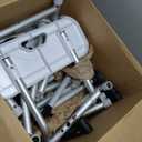 Heavy Duty Width Adjustable Bath Tub Transfer Shower Bench for Inside Tub Extended Shower Chair with Adjustable Height and Reversible Backrest Handicap Bath Seat for Elderly and Disabled