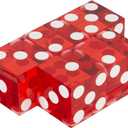 Trademark Poker 19mm A Grade Serialized Set of Casino Dice (Red)