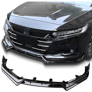 Archaic Front Bumper Lip Compatible for Honda Accord 10.5th Sedan SE/EX-L/LX/Sport/Touring 2021 2022, Splitter Under Chin Body Kit Lower Spoiler