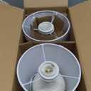 Sucolite Small 11.8" Table Lamps Set of 2, Bedside Nightstand Lamps for Bedroom Kids Room, Cute Desk Lamps with Studded Texture Base for Reading Nursery Living Room Office, White