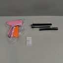 Stitch Gun for Clothes - Handheld Stitch Gun Quick Clothing Fixer - Tagging Gun - Includes 6 Needle, 1000 Black Fasteners & 1000 White Fasteners (Pink/Orange)