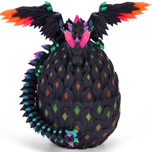 3D Printed Dragon Eggs with Wings Glow in The Dark Prefilled Easter Eggs with Dragon Toy for Basket Stuffers 3D Printed Animals for Goodie Bag Fillers Unique Easter Basket Essentials for Kids Teens