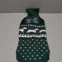 Lelepet Dachshund Sweater, Turtleneck Dog Sweaters for Small Dogs, Warm Pullover Knitted Pet Coat, Cold Weather Dachshund Clothes, Fall/Winter Cozy Outfit (XS-XL) (Green)