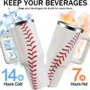 40oz Baseball Tumbler Baseball Gifts Stuff for Men Women Gift for Coach Lovers Fan Mom Stainless Steel Cup