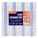 COSIMIXO 48Rolls Crystal Clear Tape Refills for Dispenser, 3/4Inch x 1000 inch,Bulk Transparent Tape,Office Stationery Tape for Home and School