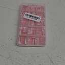 300Pcs Sharp Square French Tip Press On Nails-Anyos Gel Nail Tips Short, No File Need Tips Pre-Designed, Fake Nails for Nail Art DIY 15Sizes(Pink)