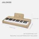 Kids Piano Keyboard, Digital Piano for Kids, Music Educational Instrument Toy, Wood Toy for 3+ Girls and Boys (Oak, 37 Keys)
