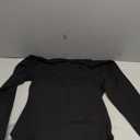 MANGOPOP Women's Crew Neck Short Sleeve Bodysuit Long Sleeve Body Suit T Shirts Basic Slim Fitted Tops (Medium)