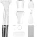 5 in 1 Bikini Trimmer for Women - Electric Razors for Women, Cordless Rechargeable Electric Shaver, IPX7 Waterproof Wet Dry Lady Body Hair Remover for Face Nose Eyebrow Arm Leg Pubic Armpit Bikini