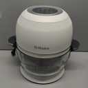 Non Toxic Air Fryer - Glass AirFryer 5 Quart w/ 360 Visibility, Self-Cleaning, 400F Vortex Air Fryer for Even Cooking, BPA-Free Teflon Free, 9-in-1 Functions, Rotisserie, Roast, Bake, White