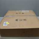 YYJLX 6-Light Modern Large Crystal Chandelier Black Metal E26 Semi Flush Mount Round Light Fixture Ceiling Lamp Farmhouse for Dining Living Room Laundry Foyer Kitchen Balcony Bedroom