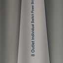 Rack Mount Power Strips,8 Outlet Strips Surge Protector with Individual Switches, PDU Power Strip for Server Racks, 14AWG Heavy-Duty Braided Extension Cord,2700J,15A 125V 1875W (6 FT Cable) (6 FT Cable)