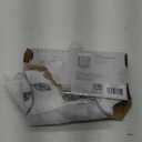 No. 918 Francine Embroidered Foliage Semi-Sheer Rod Pocket Kitchen Curtain Valance, White/Gray, 54" W x 15" L