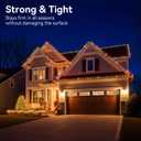 Brightown Pack of 200 Original Shingle Tab for C7/E12 C9/E17 Lights, Green, Christmas Light Clips for Holiday String Light Outdoor Decoration - No Tools Required