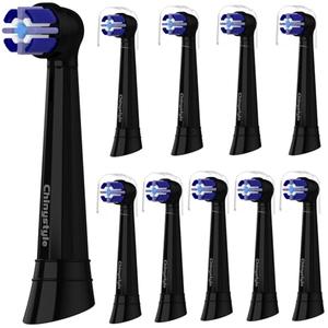 10 Pack iO Toothbrush Replacement Heads Compatible with Oral-B iO Series, Fit for iO 3/4/5/6/7/8/9/10 Electric Toothbrush, Black