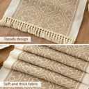 Table Runners 119 Inches,Waterproof Boho Table Runner with Tassel Fringe,Table Runner for Party Coffee Table
