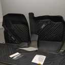 3W Floor Mats Fit for Ford F250 F350 F450 F550 2017-2025 2026 Super Duty Crew Cab Bucket Seat with Under Seat Storage, All Weather TPE Custom Fit F 250 Floor Liner(Not for Vinyl Floor), Upgraded