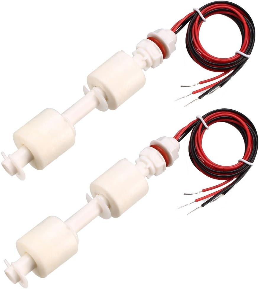uxcell PP Float Switch for Water Pump Tank Liquid Water Level Sensor M10 115mm Length 2pcs