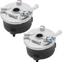 2PCS Front Drum Brake Hub + Shoe (Left & Right) with 3 Stud Drum Brake Housing Compatible with Taotao Sunl ATV Quad Bike 50cc 70cc 90cc 110cc 125cc 150cc