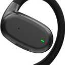 Xmenha Single Earbud Open Ear Air Bone Conduction Earbud One Ear Headphones Ear Buds Head Set Wireless Bluetooth Headset Earpiece for Cell Phone Ear Piece with Microphones