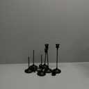 6pcs Candelabra Candle Holders, Black Taper Candle Stick Holders Set for Taper Candles, Candlesticks, Table Centerpiece, Home Decor
