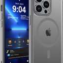 WRJ Magnetic Matte Case for iPhone 13 Pro Max 6.7-Inch, [Compatible with Magsafe] [Military Grade Drop Protection] Slim Translucent Anti-Fingerprints Shockproof Protective Phone Case-Grey,  for iPhone 13 Pro Max 6.7 Inch