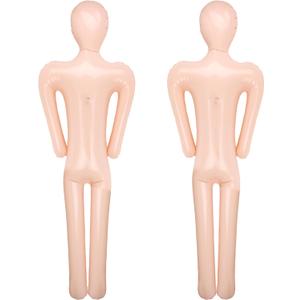 2 Pack 60 Inch Halloween Inflatable Body Inflatable Mannequin Full Body Blow up Halloween Body Prop DIY Fake Scary Prop Decorations for Halloween Decor Display