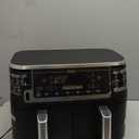 Ninja DZ550 Foodi 10 Quart 6-in-1 DualZone Smart XL Air Fryer with 2 Independent Baskets, Smart Cook Thermometer for Perfect Doneness, Match Cook & Smart Finish to Roast, Dehydrate & More, BLACK