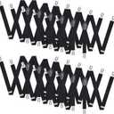 12Pcs Halloween Suspenders for Men Adjustable Suspender Elastic Y Back Style Suspenders for Men Costume Accessories