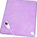 Heating Pad,Electric Heating Pads,Heating Pad for Back,Lavender,24x20 Inch | Heating Pads for Shoulder,Neck,Abdomen,Knee,Arms,Legs,Heat Pad for Birthday Father Mother Gift Women Men,6 Heat Settings