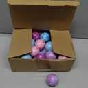 Libima 36 Pcs Snowflake Stress Balls Bulk Winter Foam Squeeze Balls 2 Inch Snowball Sensory Toys Stress Relief Snowball Toys Gifts for Winter Holiday Christmas Party Favors Bag Filler Stuffers