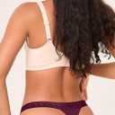 BAMBOO COOL Women's Thongs Seamless Moisture-Wicking Breathable Underwear High Stretchy Mid Waisted Panties Tagless 6 Pack (S)