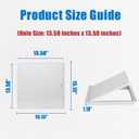 Thicken 1mm 14 x 14 Access Panel for Drywall, Ceiling Access Panel for Drywall,14x14 Metal Access Panels are Thickened to 1mm to Solve Fragile Panels (Hole Size: 13.58 inches x 13.58 inches)