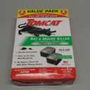 Tomcat Rat and Mouse Killer Disposable Stations for Indoor/Outdoor Use: Child and Dog Resistant, Pre-Filled, Easy Monitoring, 2-Pack