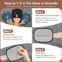 Pet Hair Removal & Grooming Gloves, Reusable Electrostatic Pet Fur Remover Mitt, Washable Shedding Brush Glove for Dog Cat, Multi Surface Lint & Fur Cleaning Tool for Furniture, Car & Carpet (1pack black and yellow)