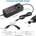 SHNITPWR AC Adapter 120W Universal Power Adapter 4V 5V 6V 9V 12V 15V 18V 19V 20V 24V Adjustable Switching Power Supply 100V~240V AC to DC 4V ~ 24V 5A Converter with 14 Tips & Polarity Converter