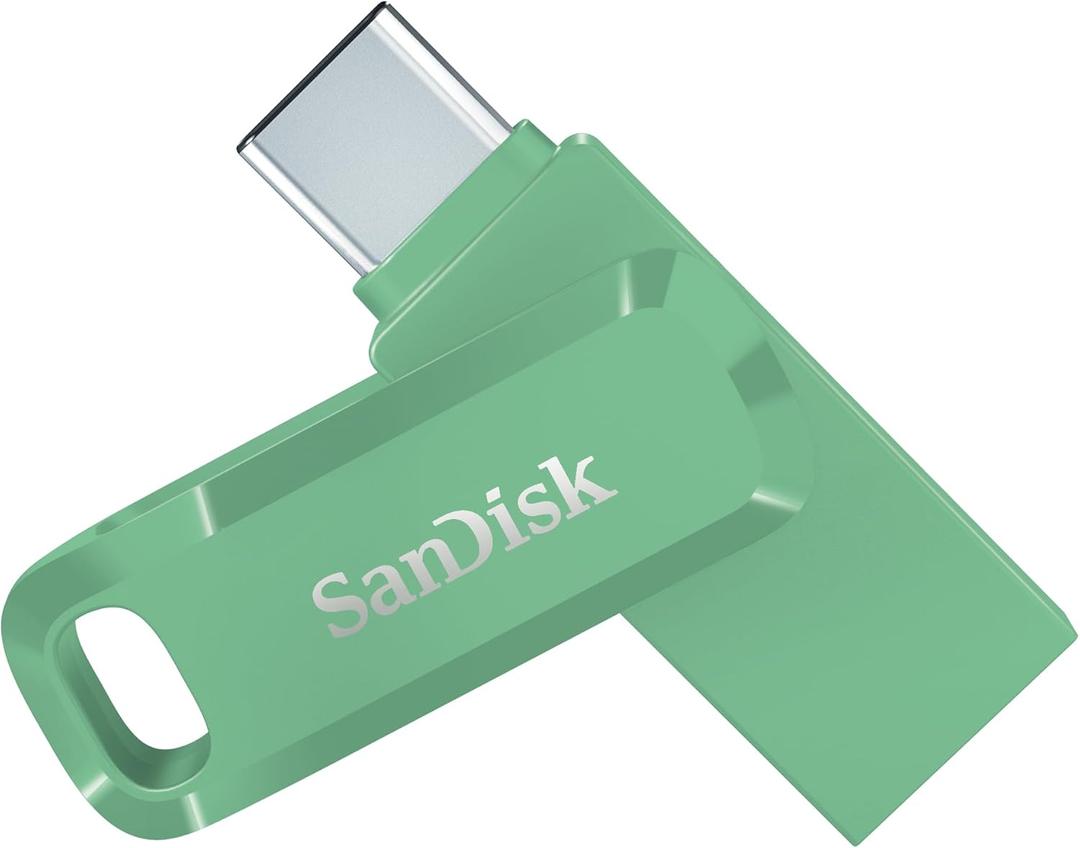 SANDISK 512GB Ultra Dual Drive Go USB Type-C Flash Drive - Up to 400MB/s, Absinthe Green - SDDDC3-512G-G46AG