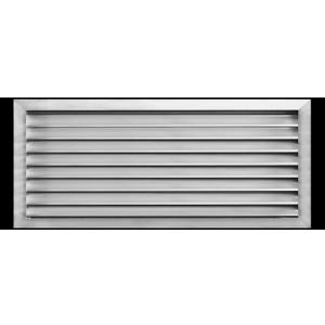 HVAC Premium 36"W x 22"H Aluminum Exterior Gable Louver Vent for Walls & Crawlspace - Weather-Resistant Air Grille with Screen Mesh - [Outer Dimensions 37.75"W x 23.75"H]