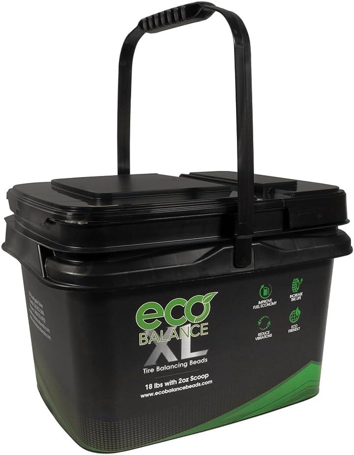 ECO Balance 18-EBBXL ECO XL Extreme Condition Tire/Wheel Balancing Beads - Off-Road Vehicles, Light Duty Truck Tires, (1) 18lb Bucket of Balance Bead and 2oz Scoop (288oz)