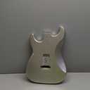 Electric Guitar Body for Fender Stratocaster Electric Guitar Body  HSH Poplar Wood, Glossy Finish Electric Guitars Replacement Parts (M11 Silver)