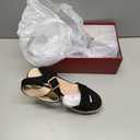 VICKIVICKI Women's Espadrille Wedge Sandals Open Toe Platform Summer Shoes Braided Adjustable Ankle Strap High Heels for Dressy Casual Beach Wedding (8, Black-1#)