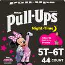 Pull-Ups Girls' Night-Time Potty Training Pants, Size 5T-6T Overnight Training Underwear (46-60 lbs), 44 Ct