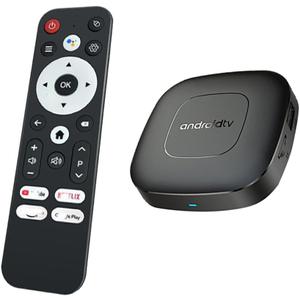 T1 Deluxe Edition Android 14.0 ATV Box Quad-Core WiFi6 2.4G/5.8Ghz BT5.0 8K AV1 Ultra HD Voice Control Smart Android TV Box Home Player
