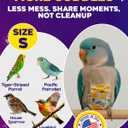 10Pcs Reusable Bird Diapers - Washable Parrot Nappy with Waterproof Lining & Adjustable Straps for Pigeons (Size S)