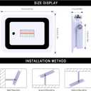 MIWAT 20W 2Pack LED Flood Light, Plug in RGB LED Color Changer Lamp with Remote, IP68 Waterproof Outdoor Floodlights for Wedding, Garden, Playground, Party