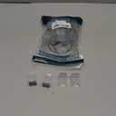 Square Chair Leg Protectors for Hardwood Floors, 16 Pcs Silicone Felt Furniture Leg Cover. 3/4" -7/8", Clear.